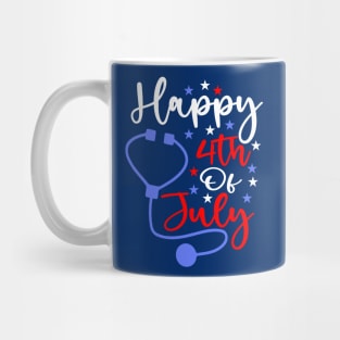 Happy 4th Of July Nurse Mug